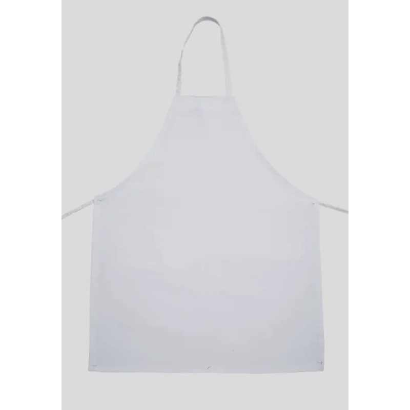 Winco BA-3226WH Full Length Bib Apron