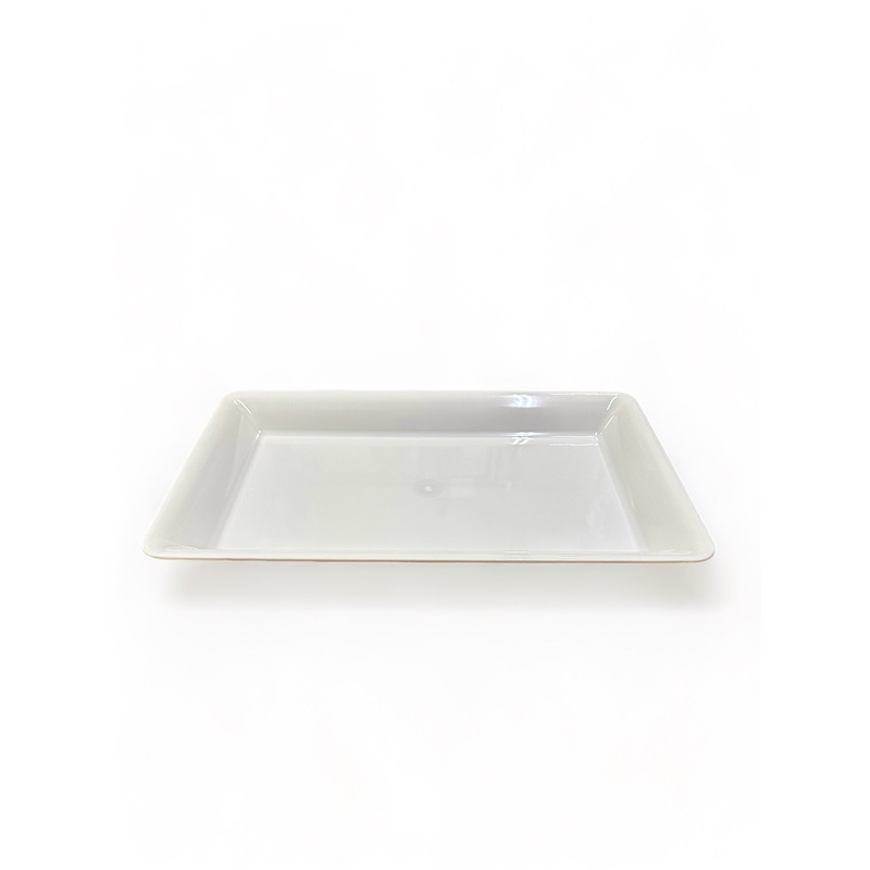 18" X 12" White Rectangular Catering Tray - 20 Qty