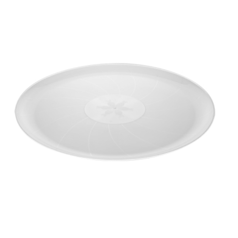 Classic White Catering 18" Round Tray - 25 Qty
