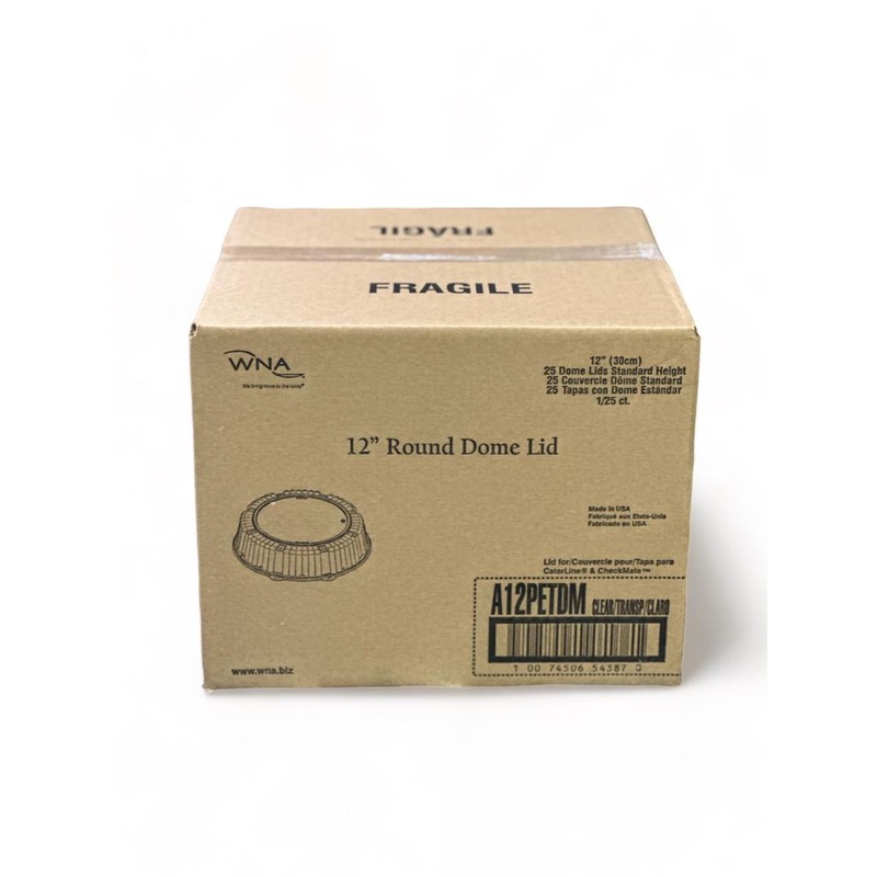 Clear 12" Dome Lid A12PETDM