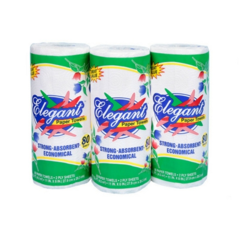 Elegant 'Kitchen' Paper Towels Roll 2 PLY