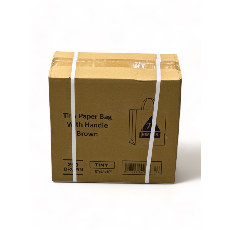 Tiny Karft Handle Bag - 8x 5x 11 Inch - 250 Qty