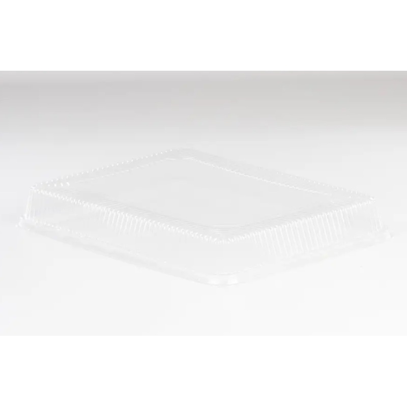 1/2" SH Rectangle Clear Pan Lid - 100