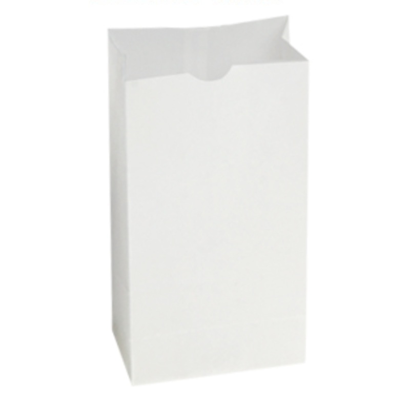 Bagcraft White 6 LB SOS Bakery Bag Dubl Wax 11X6X3 - 1000 Qty