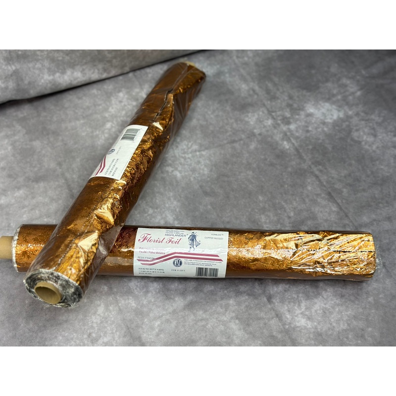 Embossed Foil Rolls - Fernleaf Copper Nugget