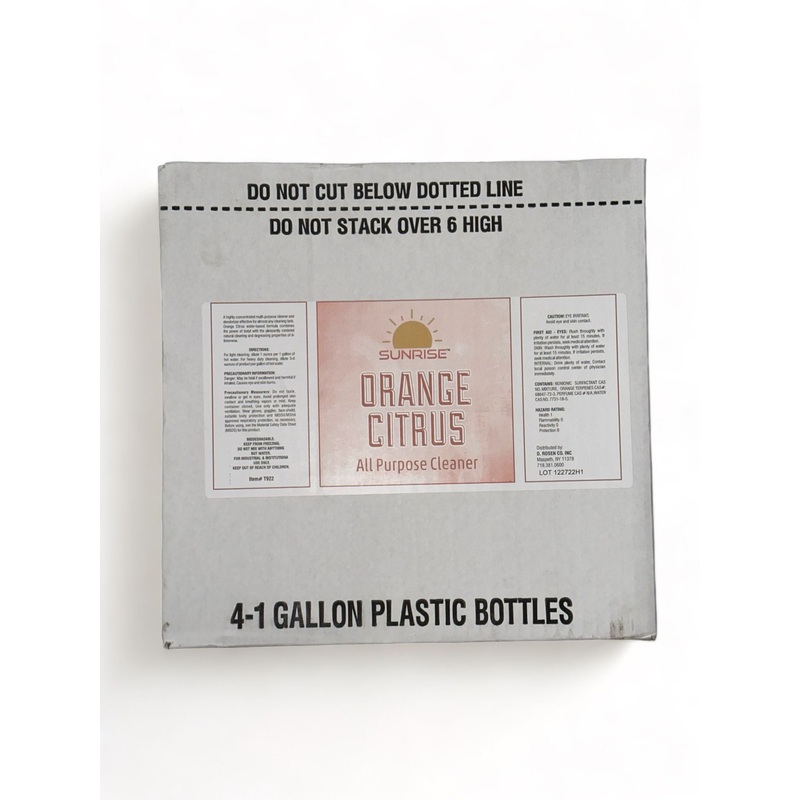 ORANGE CITRUS ALL PURPOSE CLEANER 4/1 Gallon