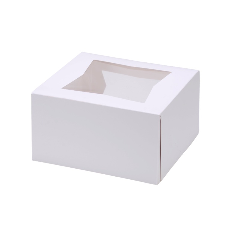 Window Cake Box 1pc White - 9 x 9 inch - 5 inch - 100 Qty