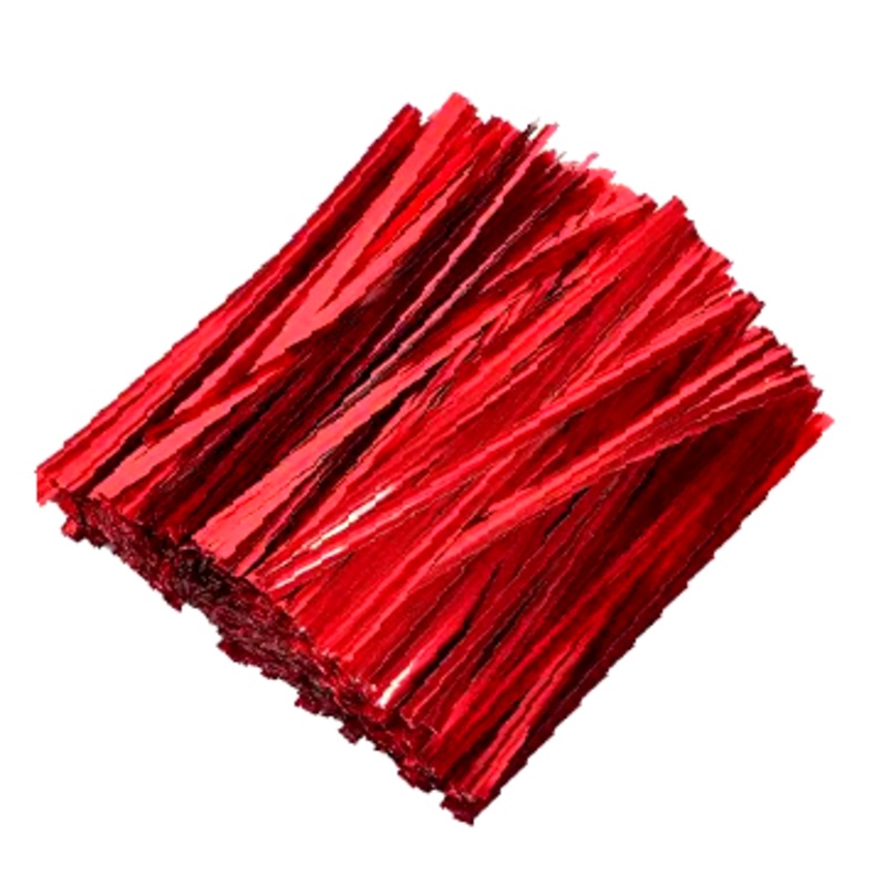 4-inch Red Twist Ties 2,000 pcs