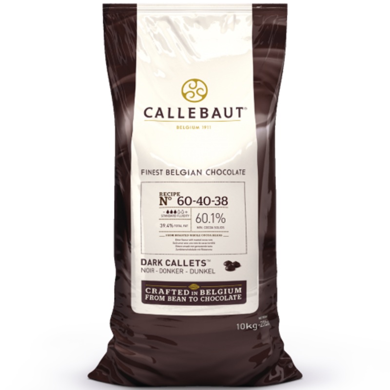 Dark Chocolate Couverture Callets - 60.1% Cacao