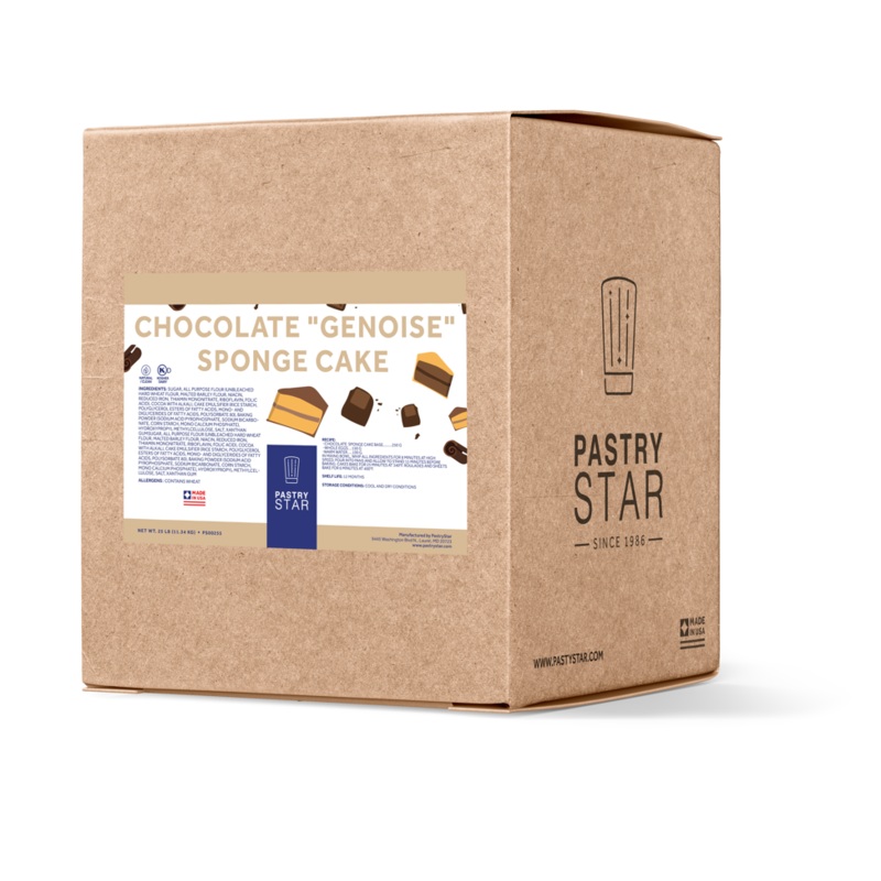 PastryStar Chocolate Genoise Sponge Cake 25 LBS