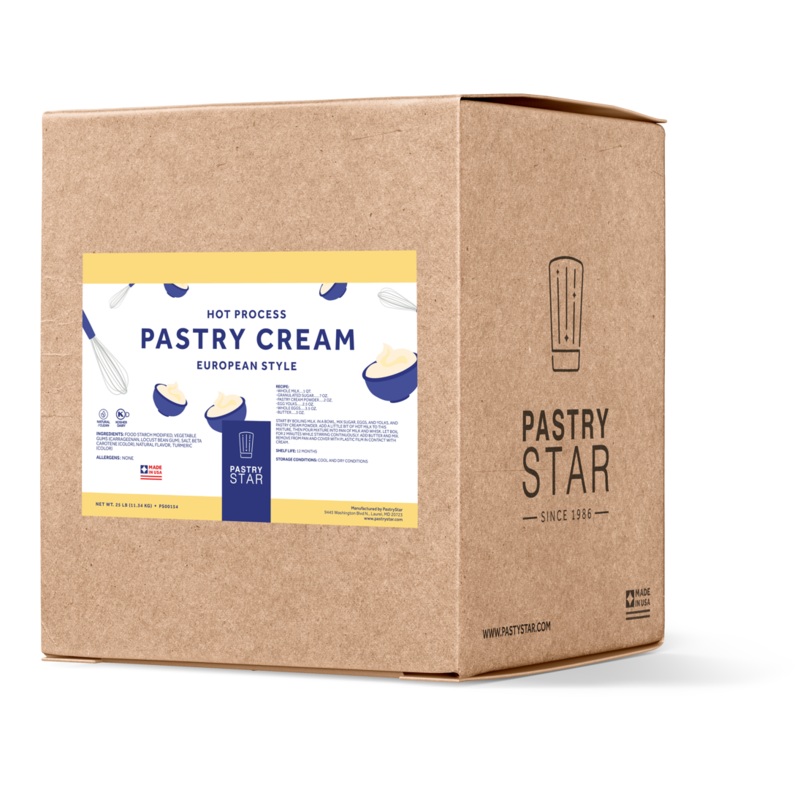 PastryStar (Hot Process) Pastry Cream  European Style 25 LBS