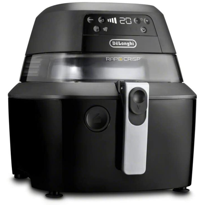 DeLonghi Rapid Crisp Air Fryer: 5Qt, digital controls, 360 view, black | FH2394BK