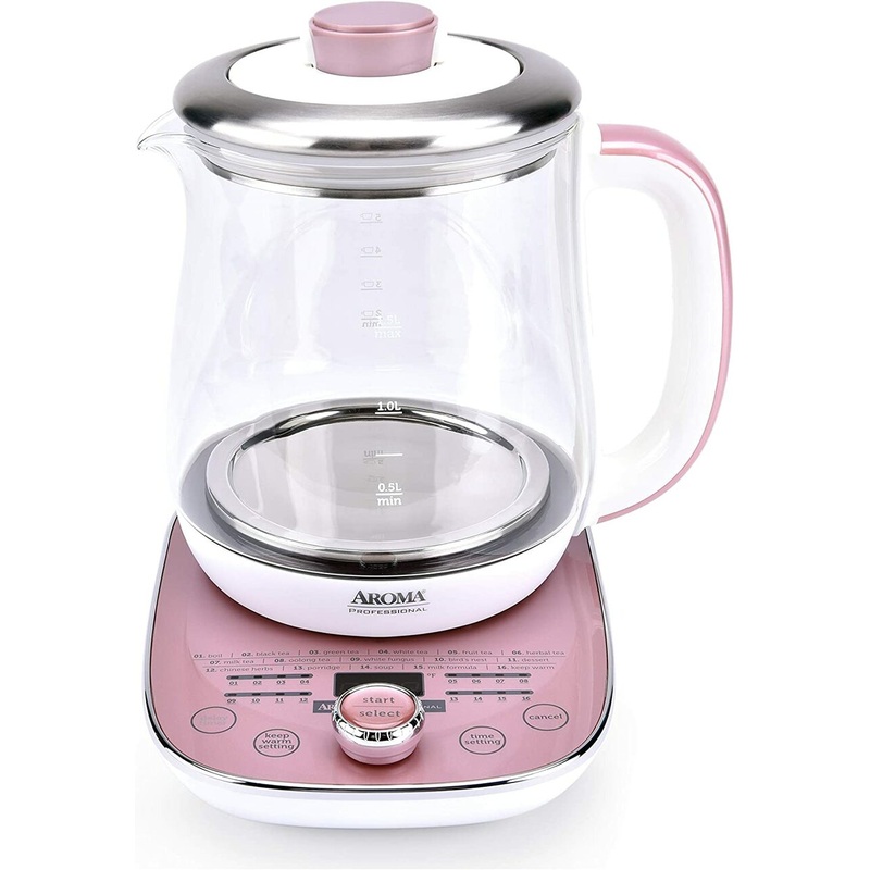 Aroma Professional Nutri Kettle, 1.5L Pink | AWK-701