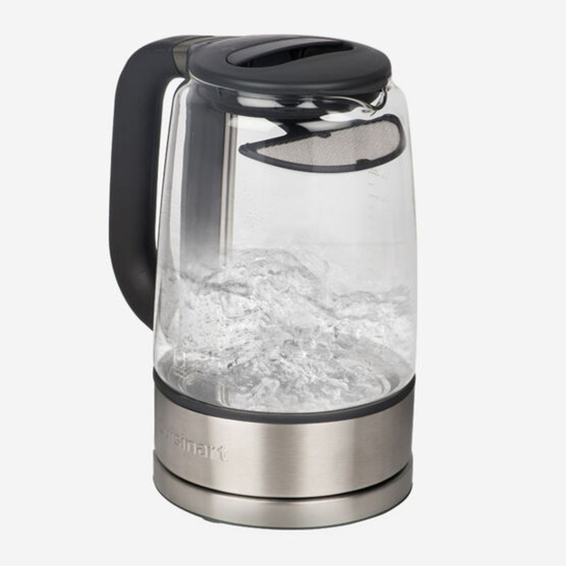 Cuisinart Glass Kettle: 1.7L, 1500W, brushed s/s | GK17C