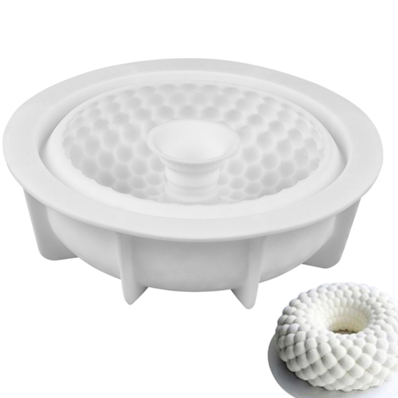 3D Silicone Round Grid Shaped Mold