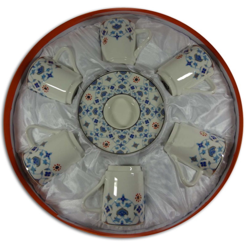 Angela Cup & Saucer Set - Blue Flowers