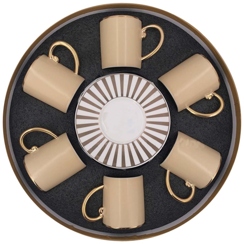 Angela Cup & Saucer Set - Golden