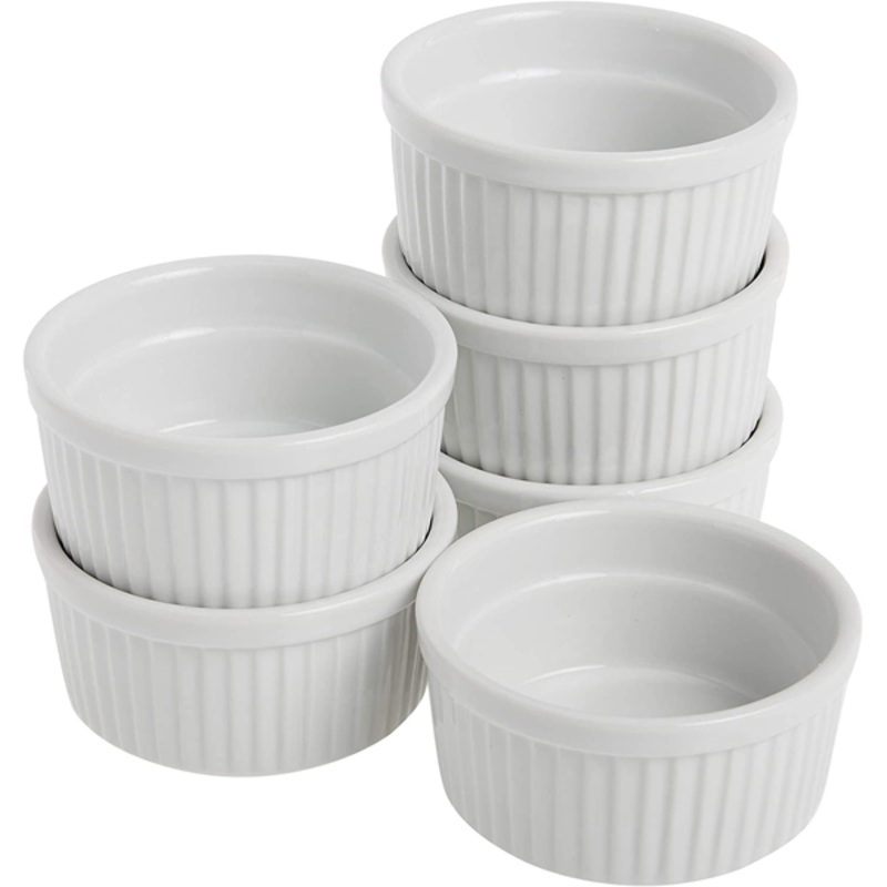 Porcelain Ramekins 6 Pcs