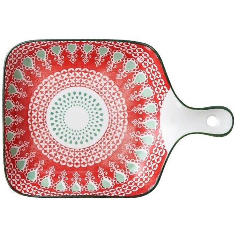 Porcelain Serving Dishes With Handle 2Pcs