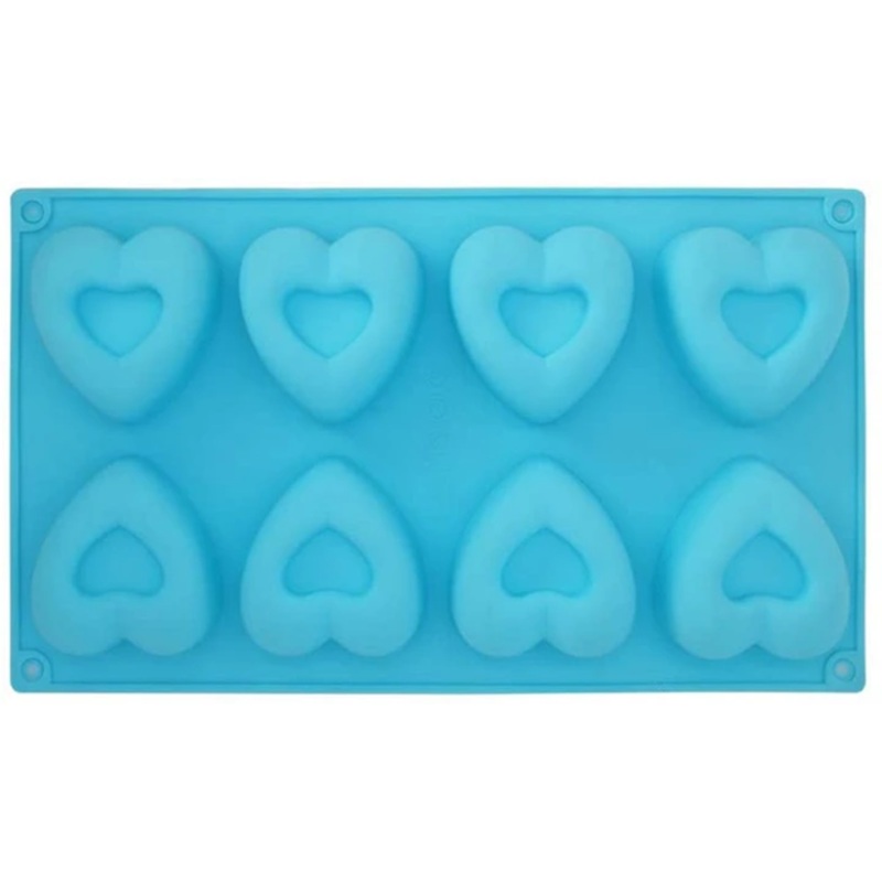 Silicone 8 Cavity Heart Mold