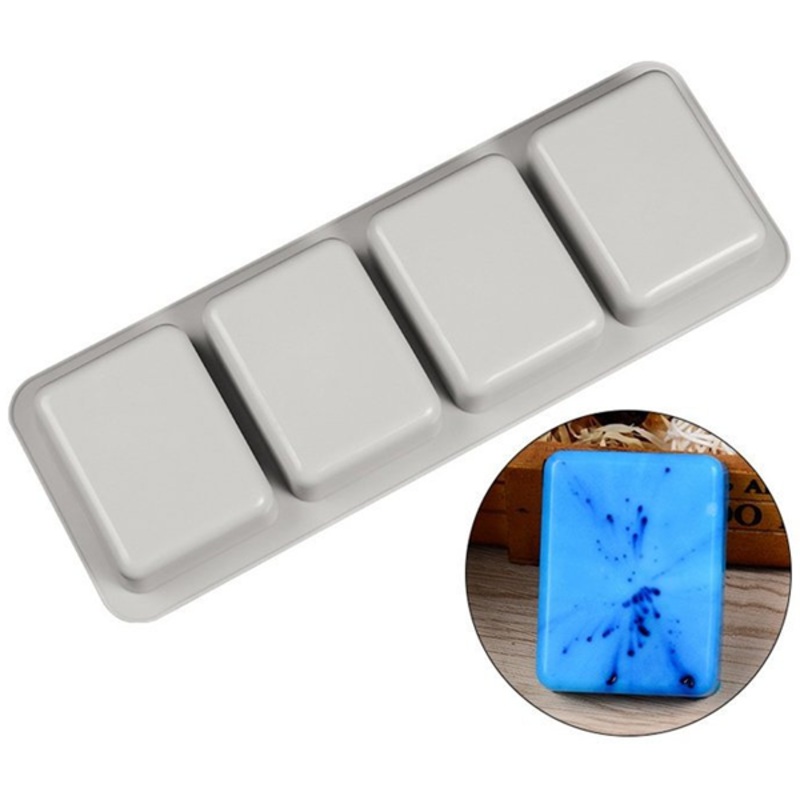 Square Silicone Mold 4 Cavity