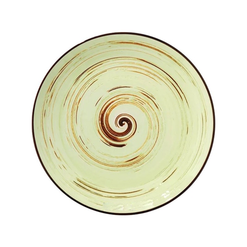 Wilmax Spiral Pistachio Round Plate 8"