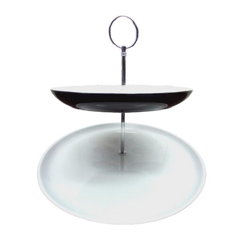 2-Tier Round Serving Platter
