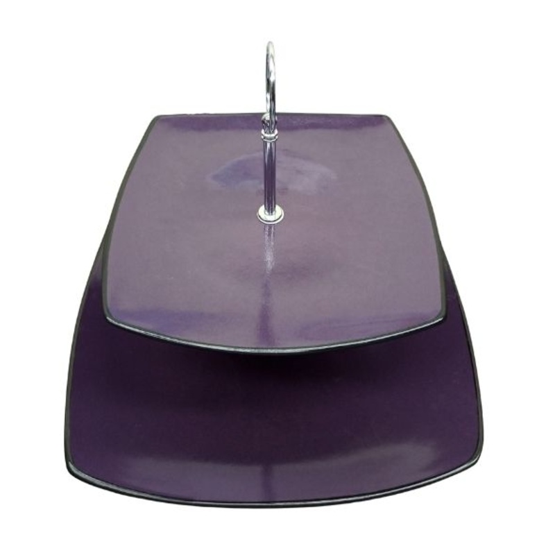 2-Tier Square Serving Platter