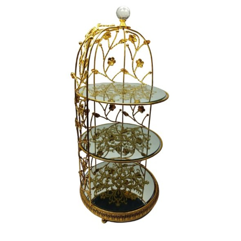 3 Tier Dessert Stand Golden