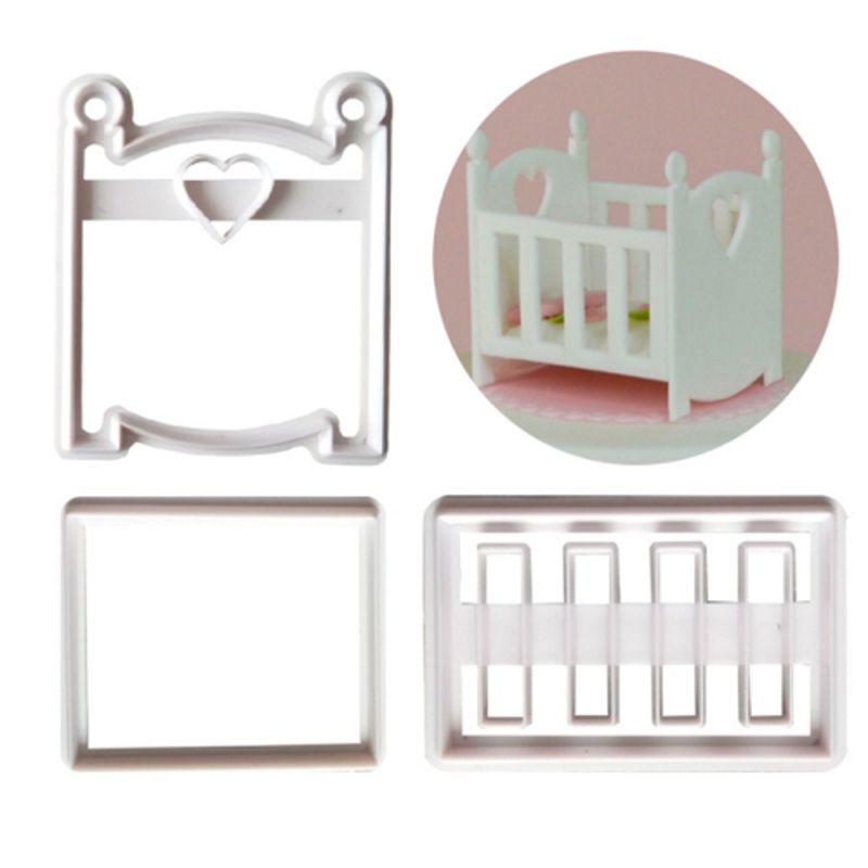 Baby Cot Plastic 3Pcs Set