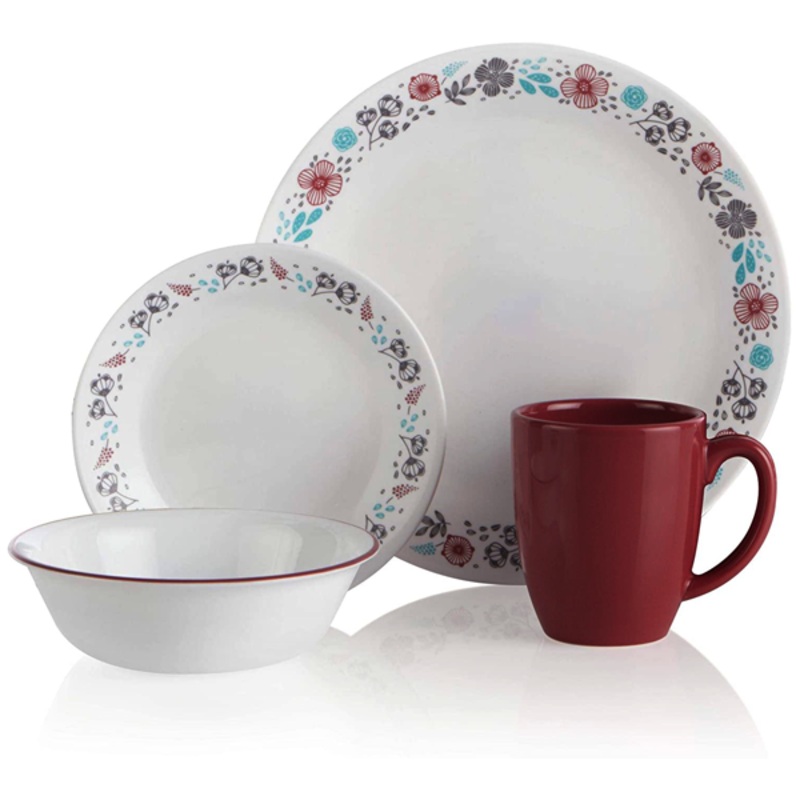 Corelle Livingware 16pc Dinnerware Set - Nordic Bloom
