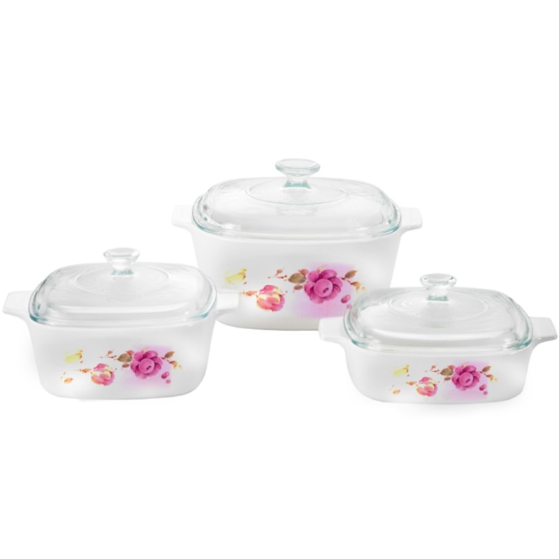 CorningWare Classics 6pc Casserole Set - Country Rose