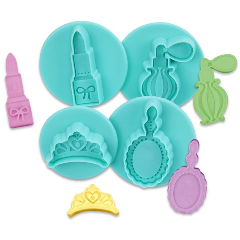 Cosmetics Fondant Plunger Cutter 4Pcs Set
