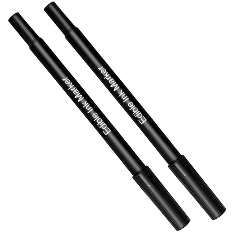 Edible Black Food Marker 2Pcs Set
