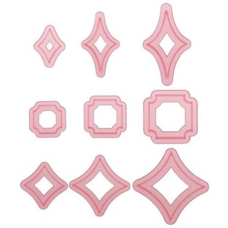 Modern Square Cutter 9Pcs Set