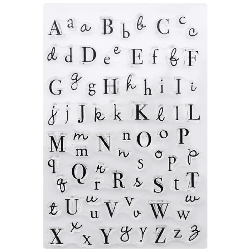 Multiple Style Alphabet Silicone Rubber Stamp