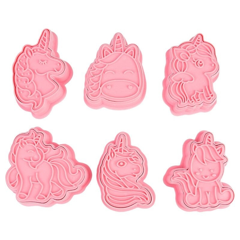 Unicorn Fondant & Cookie Cutter 6Pcs