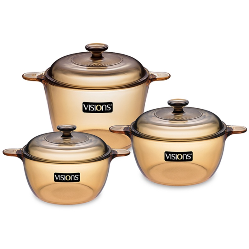 Visions 6pc Saucepan / Cookpot Set