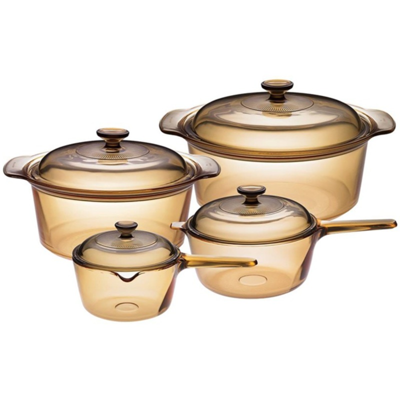 Visions 8pc Saucepan / Cookpot Set