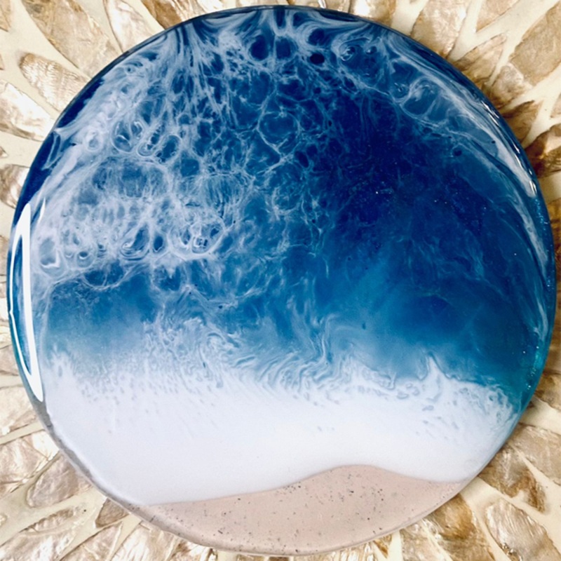 Handmade Resin Art Sea Effect Coaster