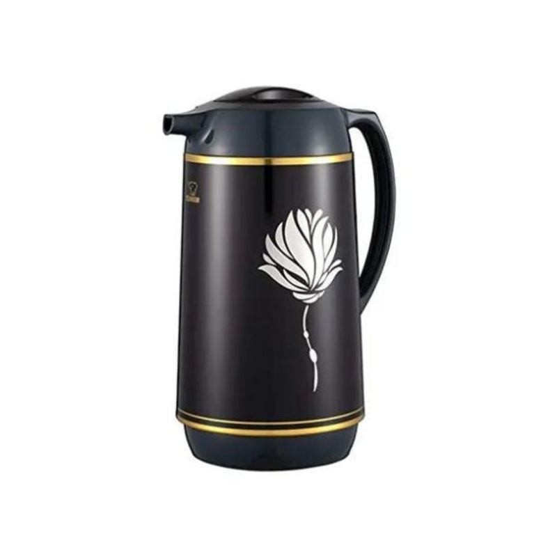 Glass Vaccum Lotus Black 1ltr