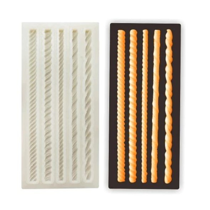 Rope Silicone Fondant Mold 5 Shape