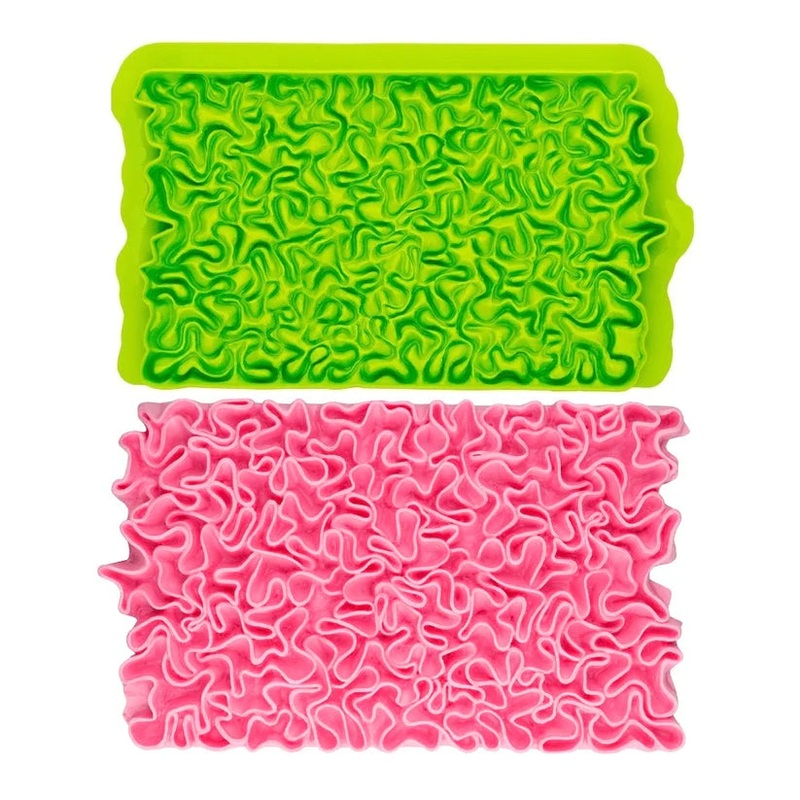Scrunch Ruffle Simpress Silicone Mold