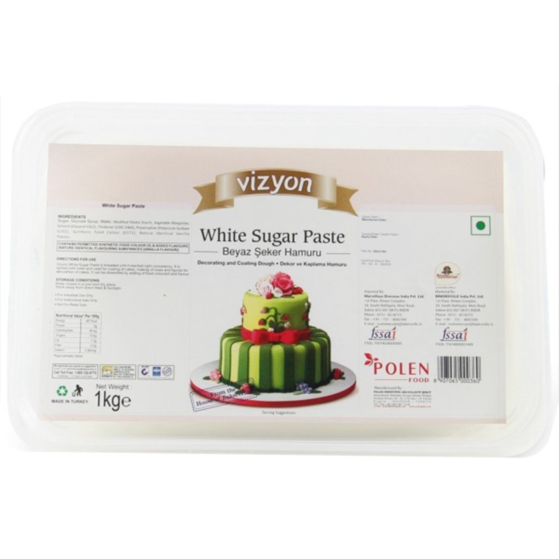 Vizyon White Fondant Sugar Paste 1KG