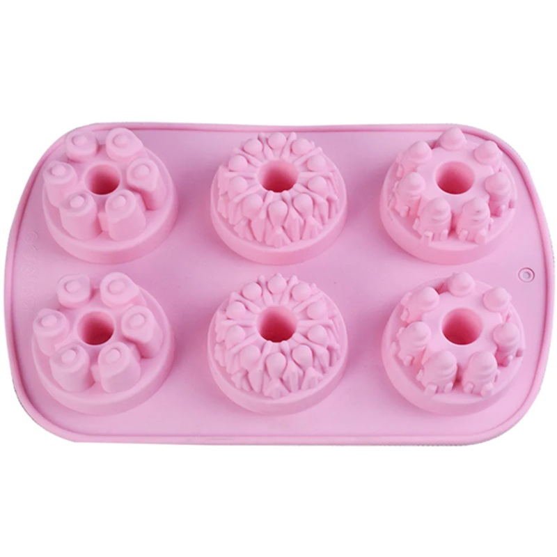 3 Different Designs Fancy Mini Bundt Silicone Mold