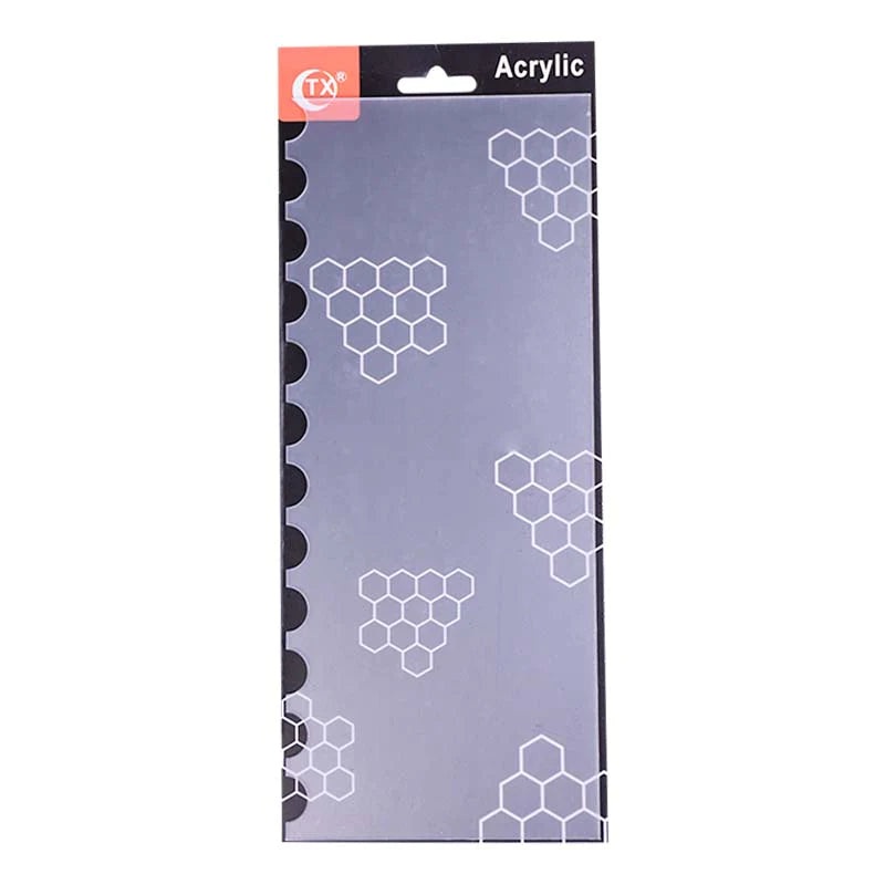 Acrylic Double Sided Cake Decorating Comb