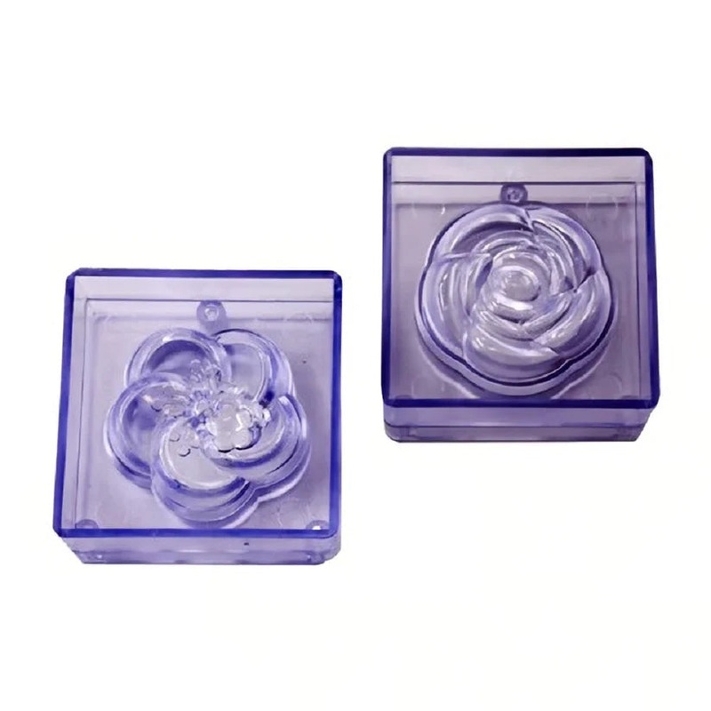 Acrylic Flower Chocolate Mold 2Pcs Set
