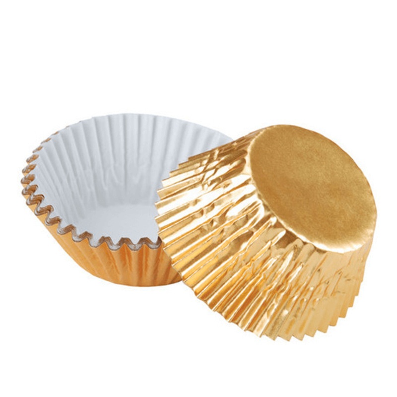 Aluminium Foil Golden Cupcake Liner