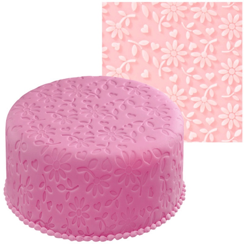 Fondant Imprint Mats Flower and Heart
