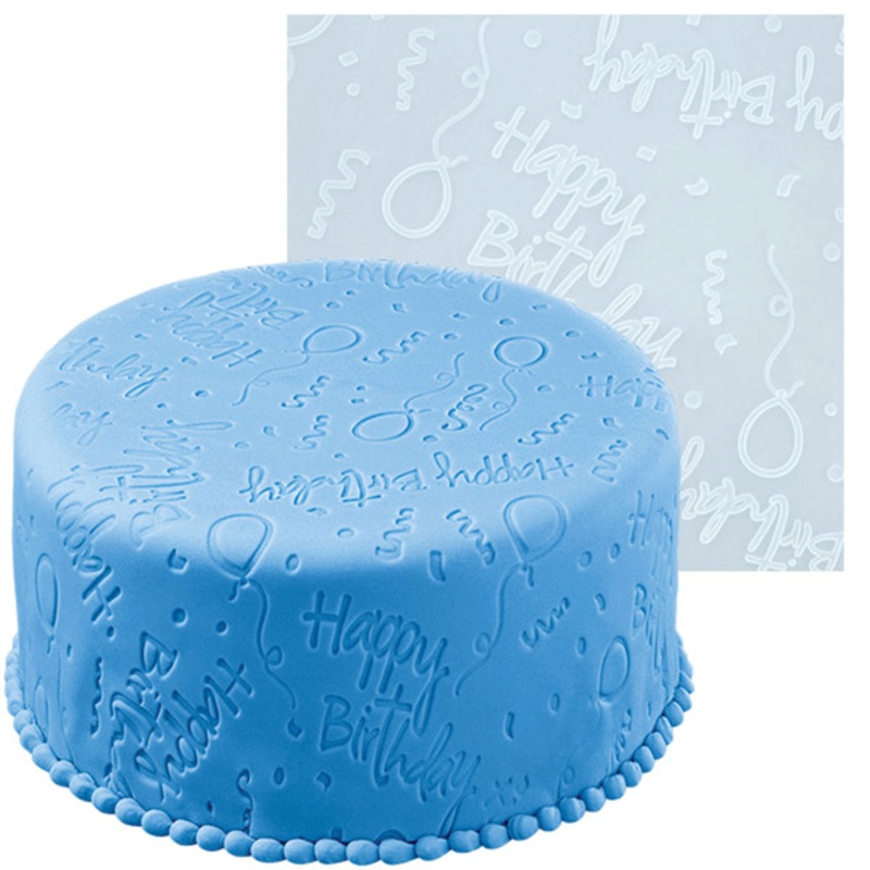 Fondant Imprint Mats - Happy Birthday